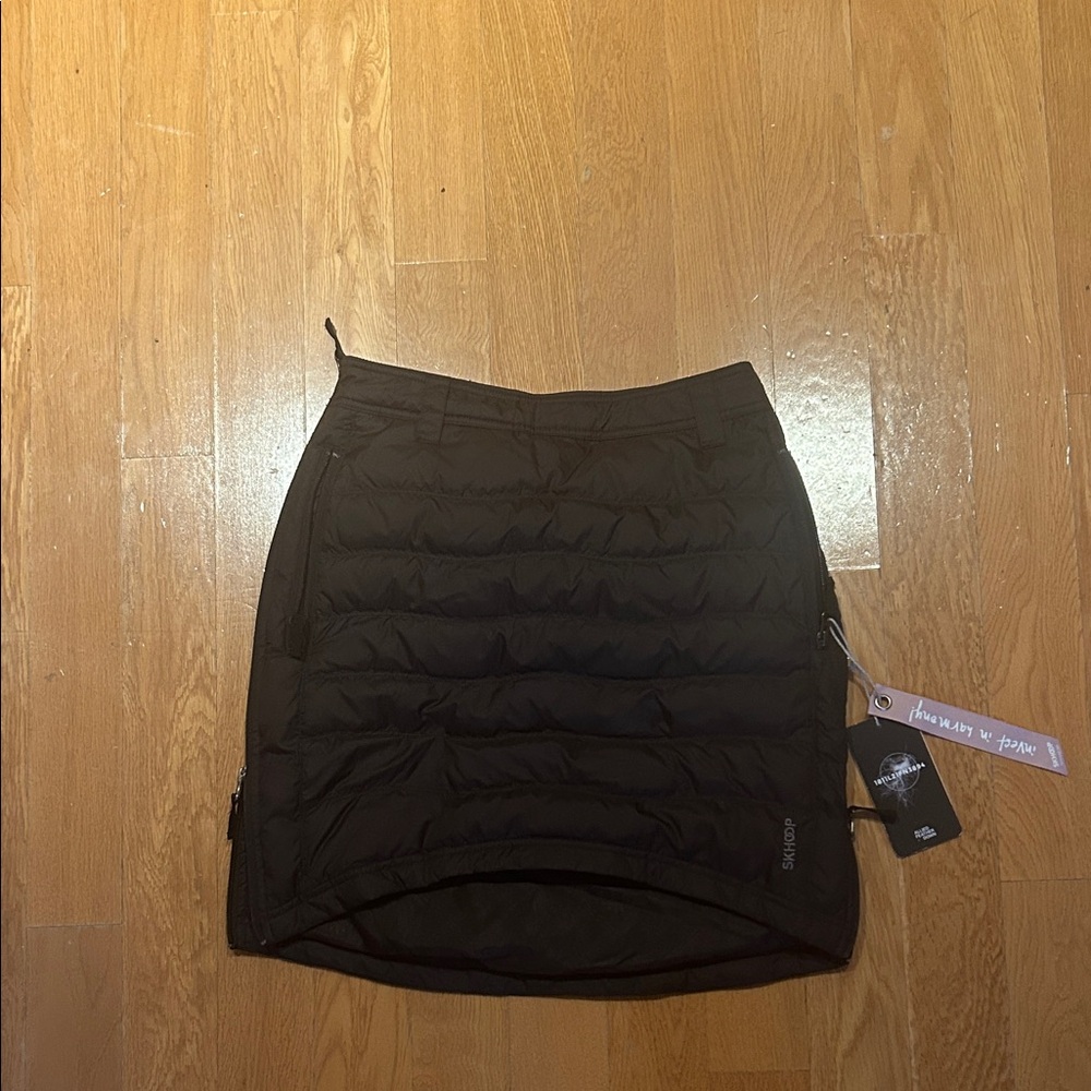 Skhoop Black Quilted Mini Skirt